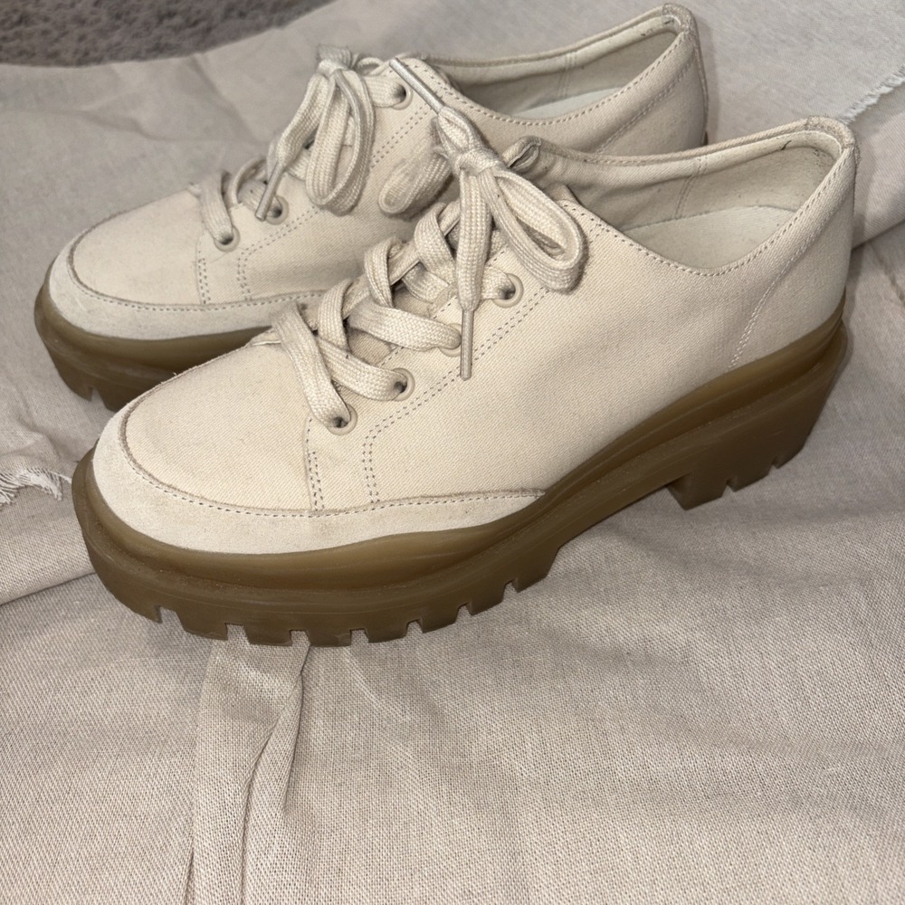 Vionic Ezrie Platform Chunky Lug Sole Comfort Lace Up Sneakers in‎ Aspen 7.5 - Picture 3 of 8